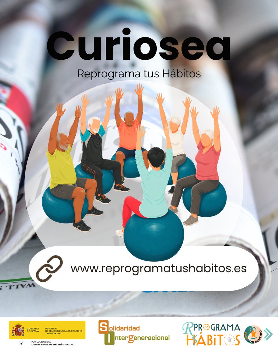 SolidaridadIn's tweet photo. ¡Queremos recordaros que nuestra sección web #Curiosea sigue disponible para todos los que la quieran consultar! 🕵️‍♂️

Hemos seleccionado más noticias abordando temas como la demencia, la alimentación, efectos del tabaquismo, la importancia de la socialización y más.

🗞️​📰https://t.co/b3RzSwDvRK