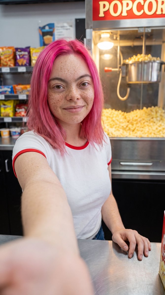 zeliecine's tweet photo. Si tu passais à mon comptoir, tu oserais dire bonjour à la fille du cinéma pour de vrai ? https://t.co/3p2Bg4yIgQ