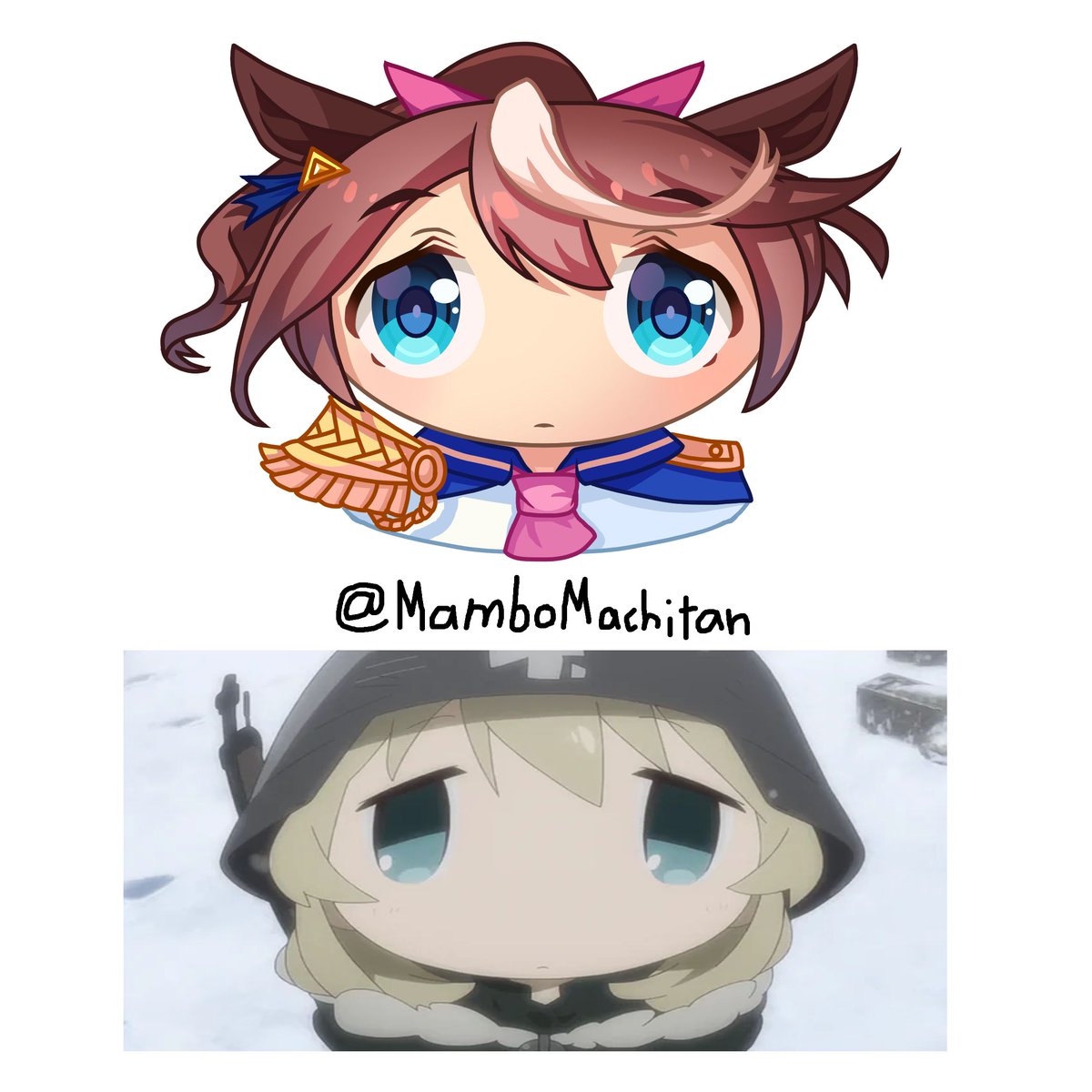 MamboMachitan's tweet photo. Wide Tokai Teio

Based on Wide Yuuri from Girls' Last Tour!

#umamusume #ウマ娘 https://t.co/Eo3k1lxTho