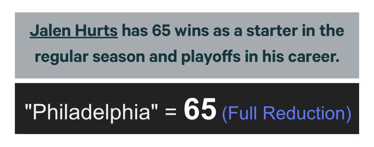Decoding_Oz's tweet photo. #65 Lane Johnson retired with Jalen Hurts on 65 wins. This weekends game is 65 days after Hurts’ birthday. 

“Philadelphia” = 65

Pope Leo 14 was educated in Philadelphia and was elected on Lane Johnson’s birthday. Johnson retired after 14 NFL seasons with Philadelphia. https://t.co/LM3Eo8rmVh
