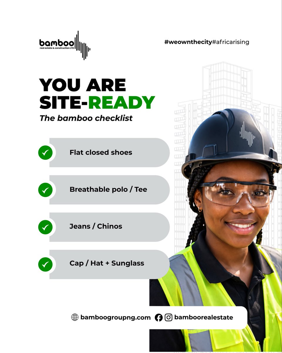 bamboogroup_'s tweet photo. Stay safe. Close deals. 
#bambooGroup #bambooRealEstate #bambooConstruction #WeOwnTheCity #AfricaRising #RealtorTips https://t.co/H1eLWm0Bpo