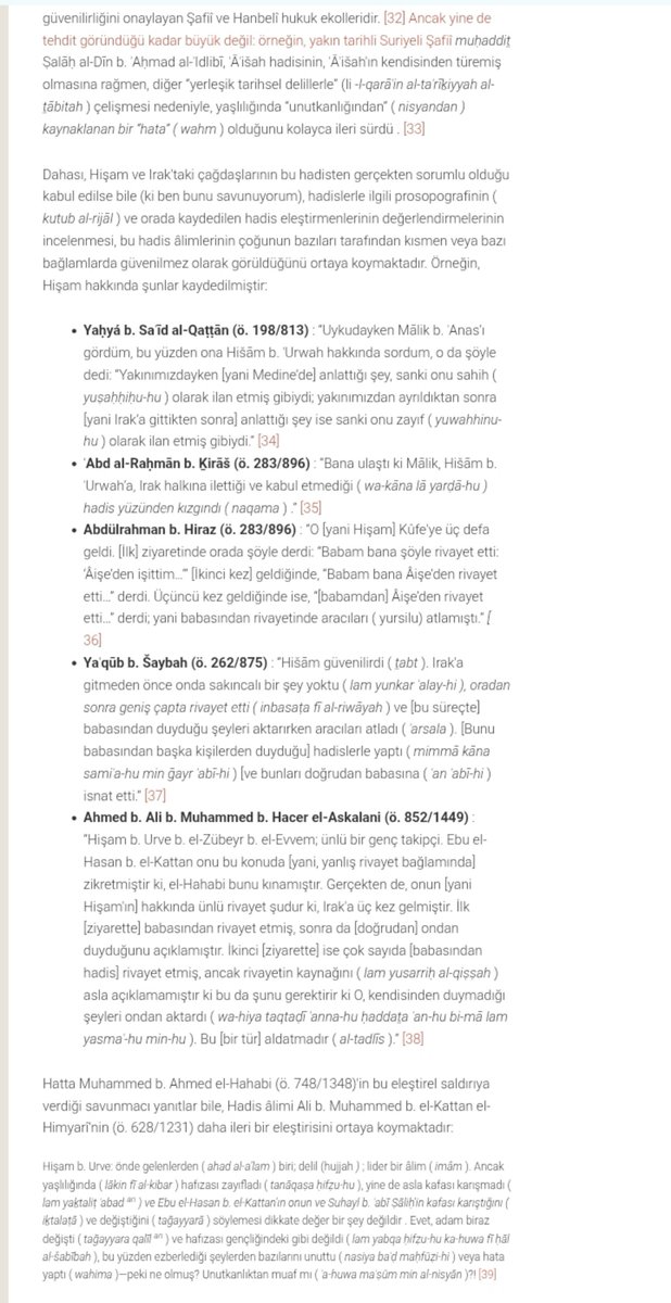 S210578's tweet photo. @probablyoulike @yescontextfb @agnostik_rez Buharinin rivayeti aldığı Hişam sorunlu olursa ne olur? https://t.co/PxbU0X9T35