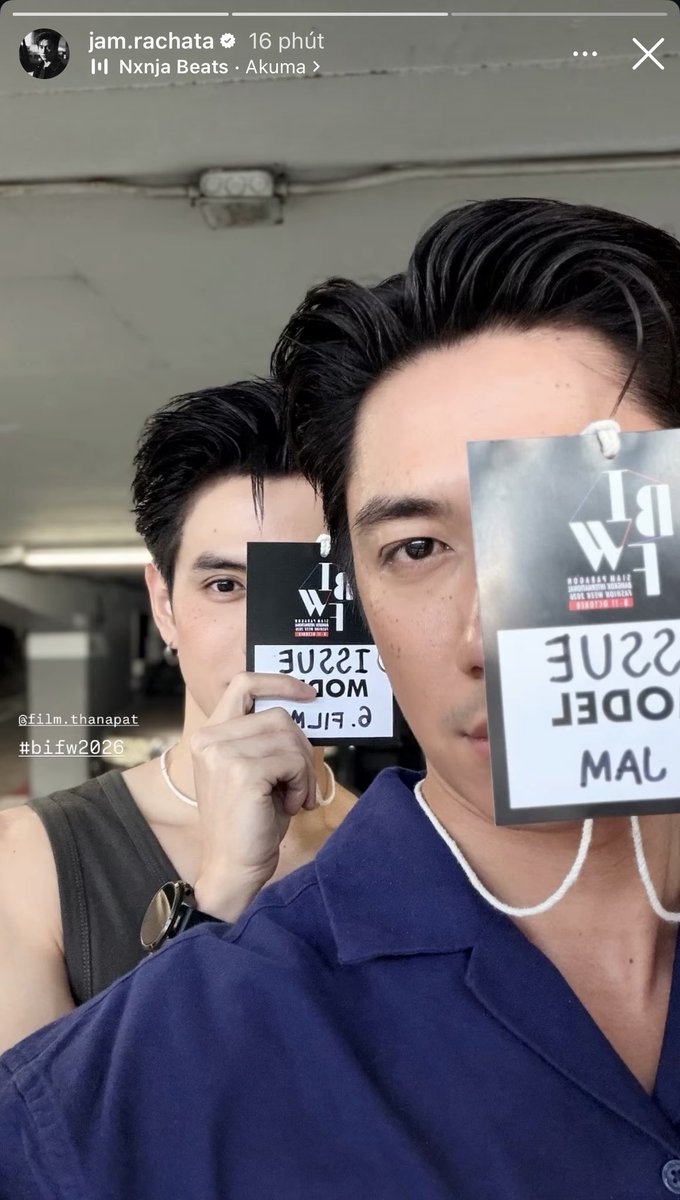 JFGanhHeTang20's tweet photo. Together again 😊
#SiamParagonBIFW2026xJamFilm https://t.co/d7b5ksx4PZ