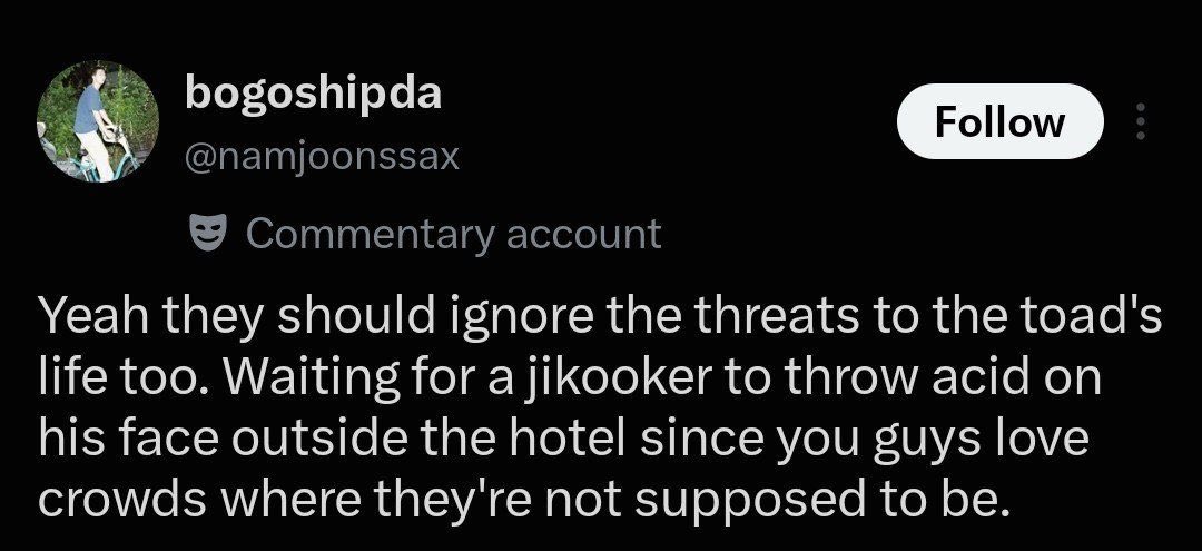 reportTHV_INDIA's tweet photo. 🐨 solos have seriously lost the plot.All this over a setup acc by jikooker?Report these disgusting accs:

https://t.co/t1EU9ch8An
https://t.co/naRfFZP9DX
https://t.co/VxdcqhrW3K
https://t.co/HNZtDWkOau
https://t.co/IUoruZYjqf -setup

Goal-30 replies https://t.co/LSlkGRI0Wd