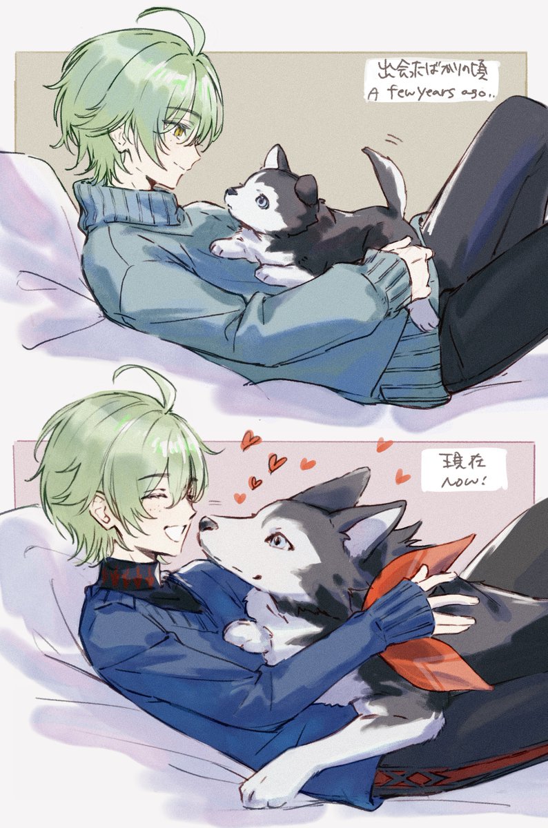 mscdraw's tweet photo. アリョーシャとトゥガリン

トゥガリン、大きくなっても子犬の時と同じ甘え方をしていたら可愛い
#Alyosha https://t.co/RFjC0BMFMx