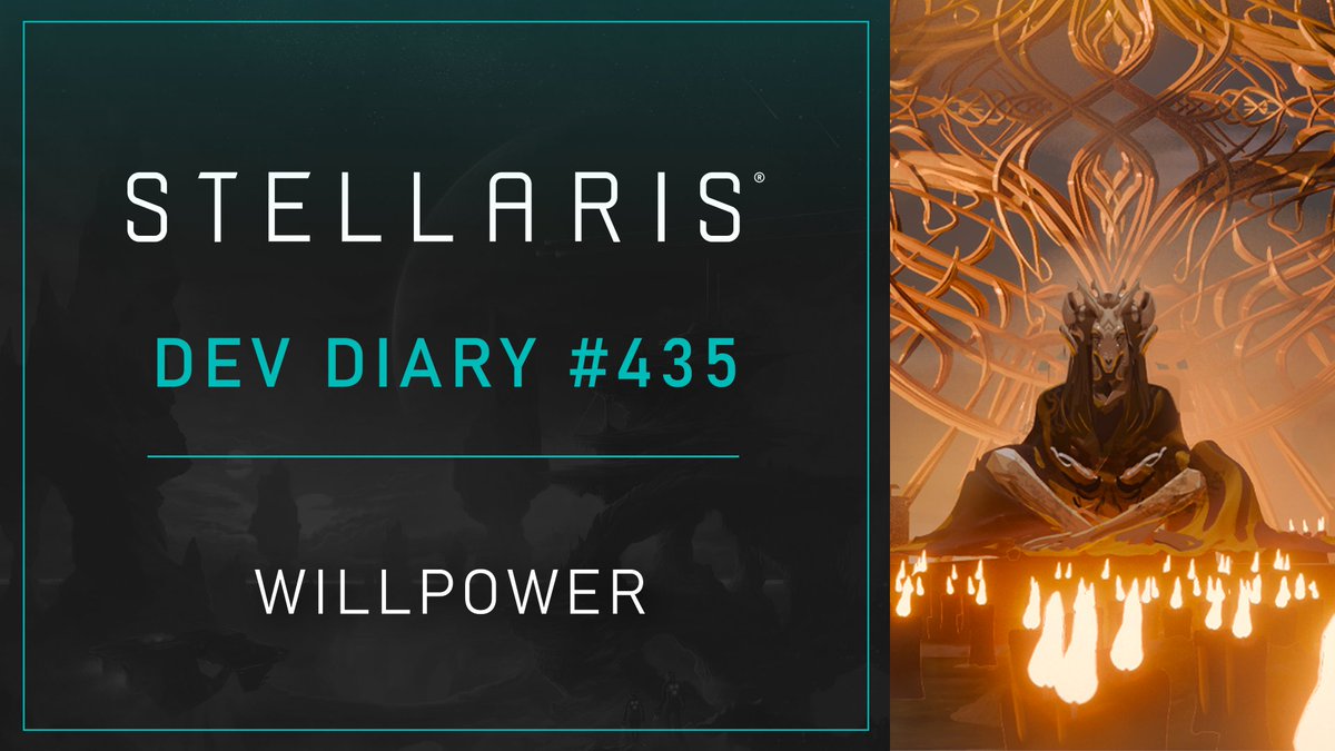 StellarisGame's tweet photo. Stellaris Season 10 continues with the Willpower expansion, coming in the Stellaris 4.6 ‘Corona Borealis’ update.

Read more about it in Stellaris Dev Diary #435 : https://t.co/PaHoCKL5qE https://t.co/u85UaNNC3Y