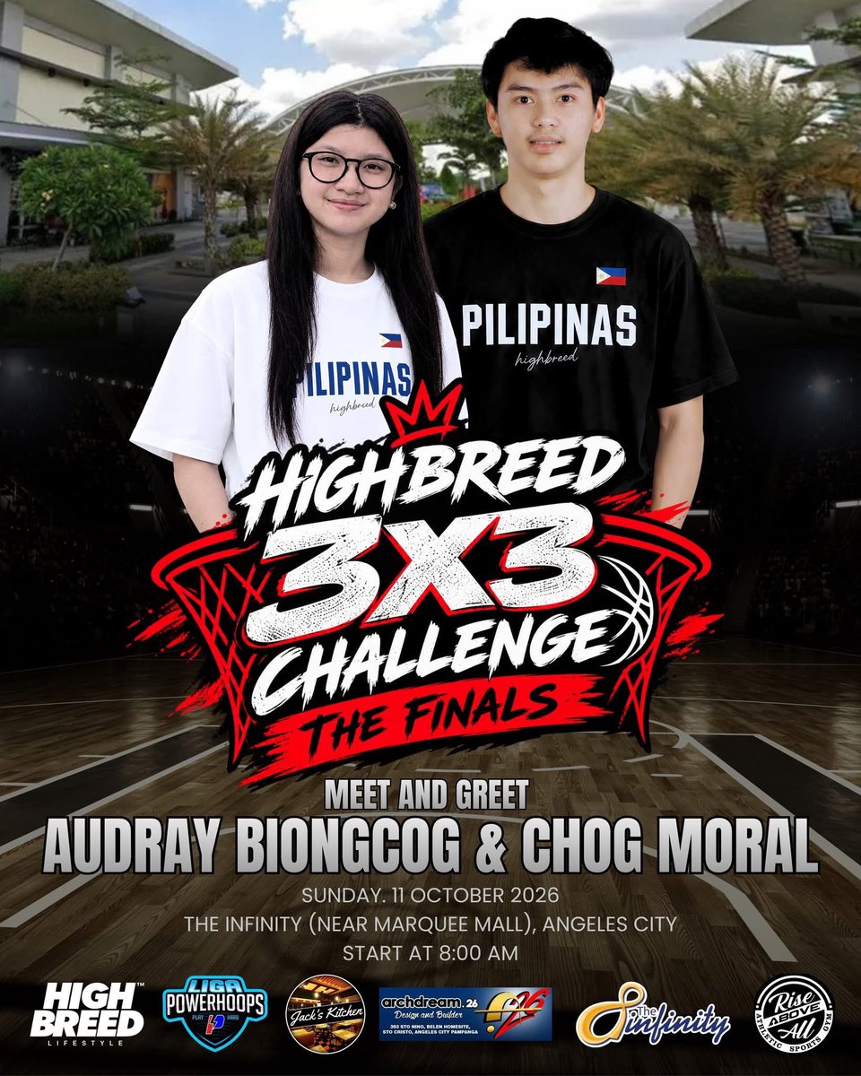 chogdrayofc's tweet photo. 𝑪𝑯𝑶𝑮𝑫𝑹𝑨𝒀 𝑾𝑨𝑵𝑻𝑺 𝑻𝑶 𝑺𝑨𝒀 𝑯𝑰! 👋🏻💚

The High Breed 3x3 Challenge Finals is happening this Sunday, and Chog and Audray will be there for a special Meet & Greet! 🫶🏻

Come through and spend the day with us! Let’s support the games, cheer for the players, and of course, show Chog and Audray some love. 🏀💚

📅 October 11, 2026 📍 The Infinity, near Marquee Mall, Angeles City ⏰ 8:00 AM

TCDO, we hope to see you there! 👀💚

#ChogDray 
#TeamChogDrayOFC