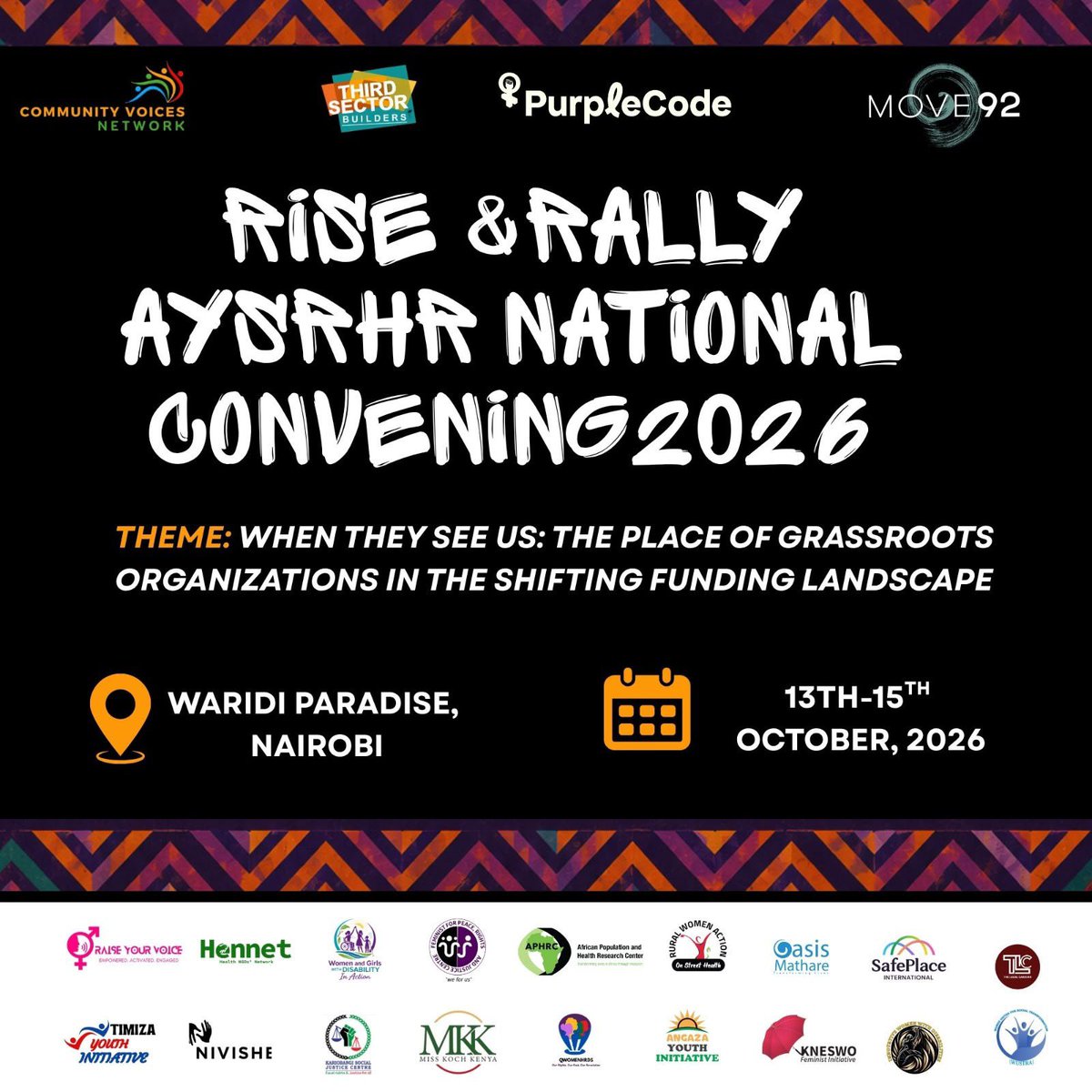 Morgan_ke1's tweet photo. Grassroots organisations are knowledge holders, innovators, trusted voices within communities. They understand realities that cannot always be captured in reports or funding proposals.
#RiseandRally2026 #WhenTheySeeUs #CommunityVoices https://t.co/35jmUqkOuQ