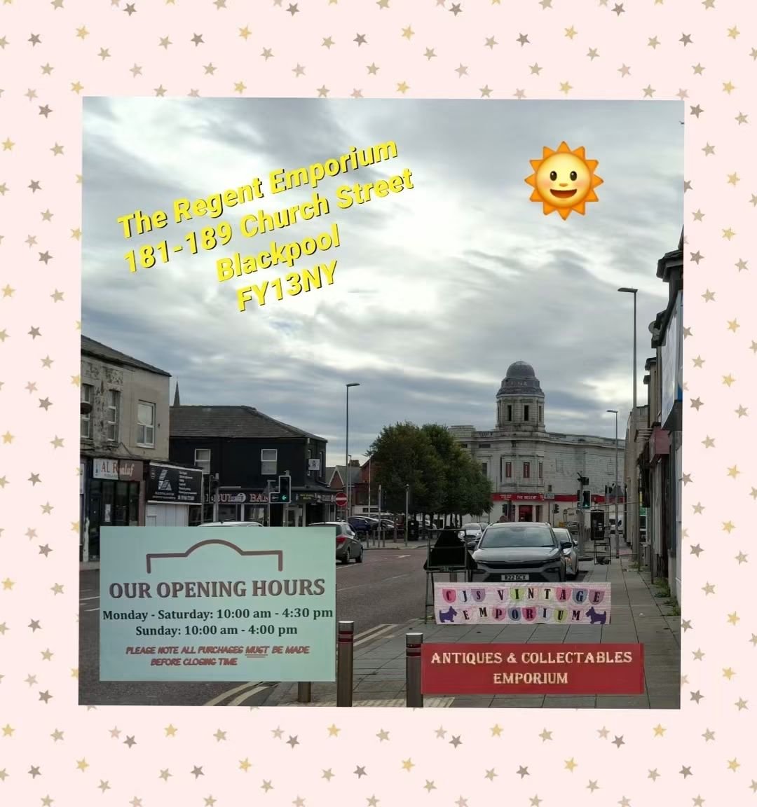 CJSINREGENT's tweet photo. @CJSINREGENT 🐦
CJs Vintage Emporium
Stall 12 in The Regent Emporium
#CJsVintageEmporium
#TheRegentEmporium #Vintage #BlackpoolsBestKeptSecret #ThingsToDoInBlackpool #TreasuresToBeFound #NewStock #Collectables #GiftIdeas #Stall12 #ExloreBlackpool https://t.co/bTUjpYlPHO