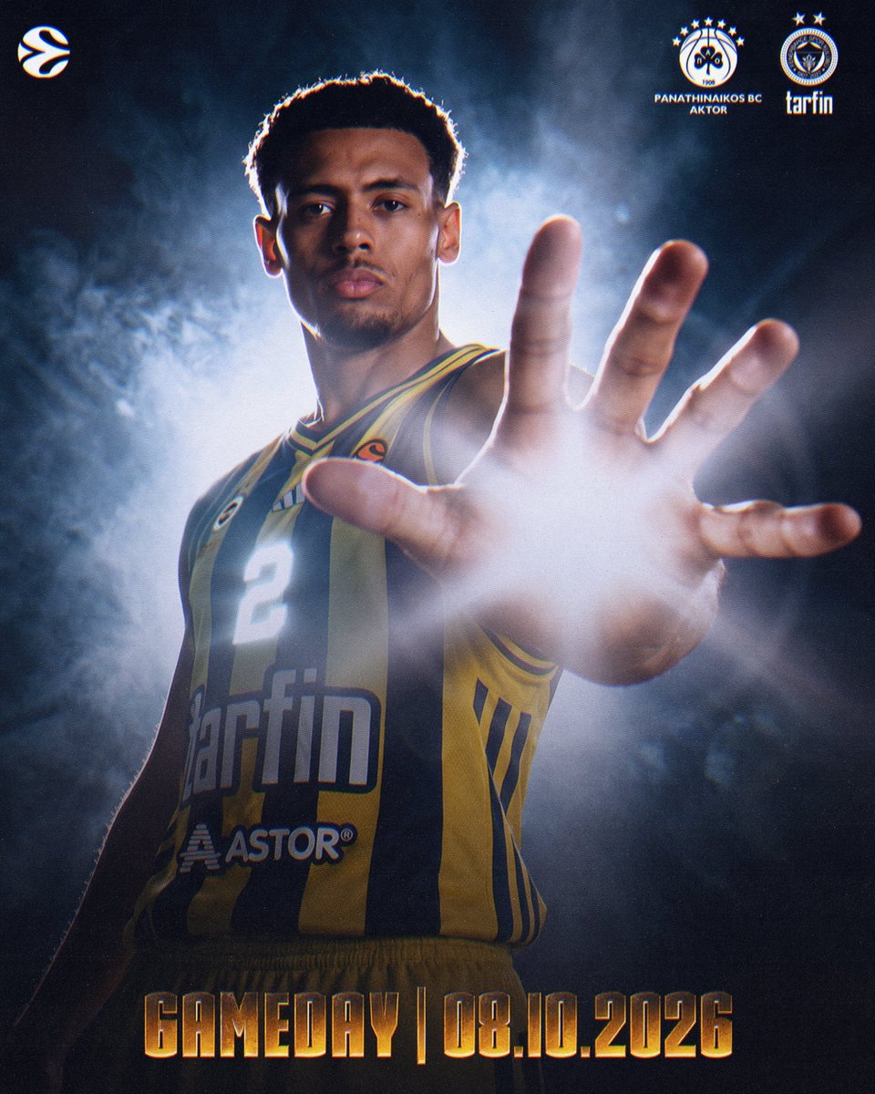 ozmekik's tweet photo. 🏀 Maç günü!  

🏆 EuroLeague 4. hafta 
🆚 Panathinaikos Aktor
🕗 21.15
📍 Telekom Center
📺 @ssporttr
📱 #YellowLegacy https://t.co/z5wZB4mmeP