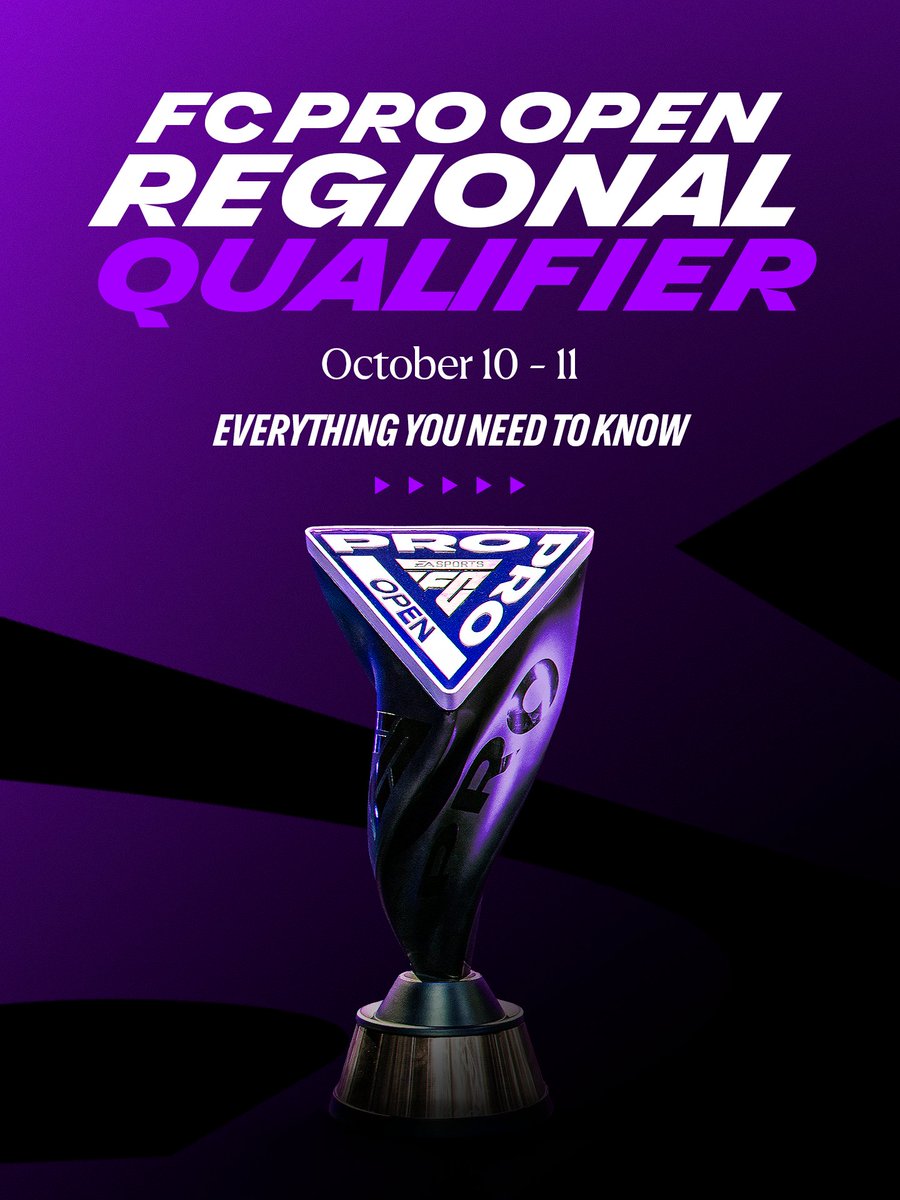 EASPORTSFCPro's tweet photo. Everything you need to know about this weekend's #FCPro Open Regional Qualifier! 🔜 https://t.co/usCkePPg7y