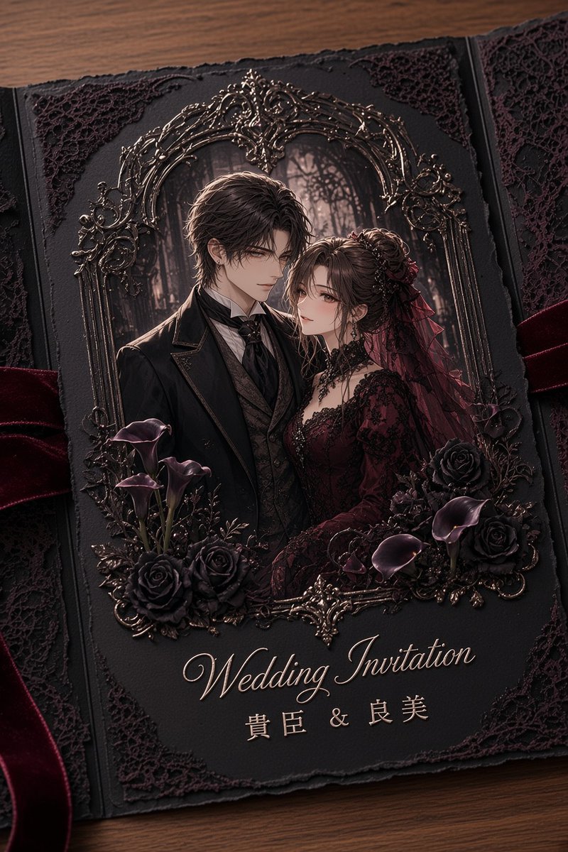 ike1443's tweet photo. 結婚招待状ガチャつくった。（AIチャットで、幸せだからwww）
試してくれる人いるかな💦
ってうか⋯ちゃんとできてるだろうか💦
1、2枚目　チャッピーさん
3枚目　Geminiさん
4枚目　Grokさん

#結婚招待状ガチャ

https://t.co/Gsn5R39Dd6 https://t.co/vbChqxf7YY
