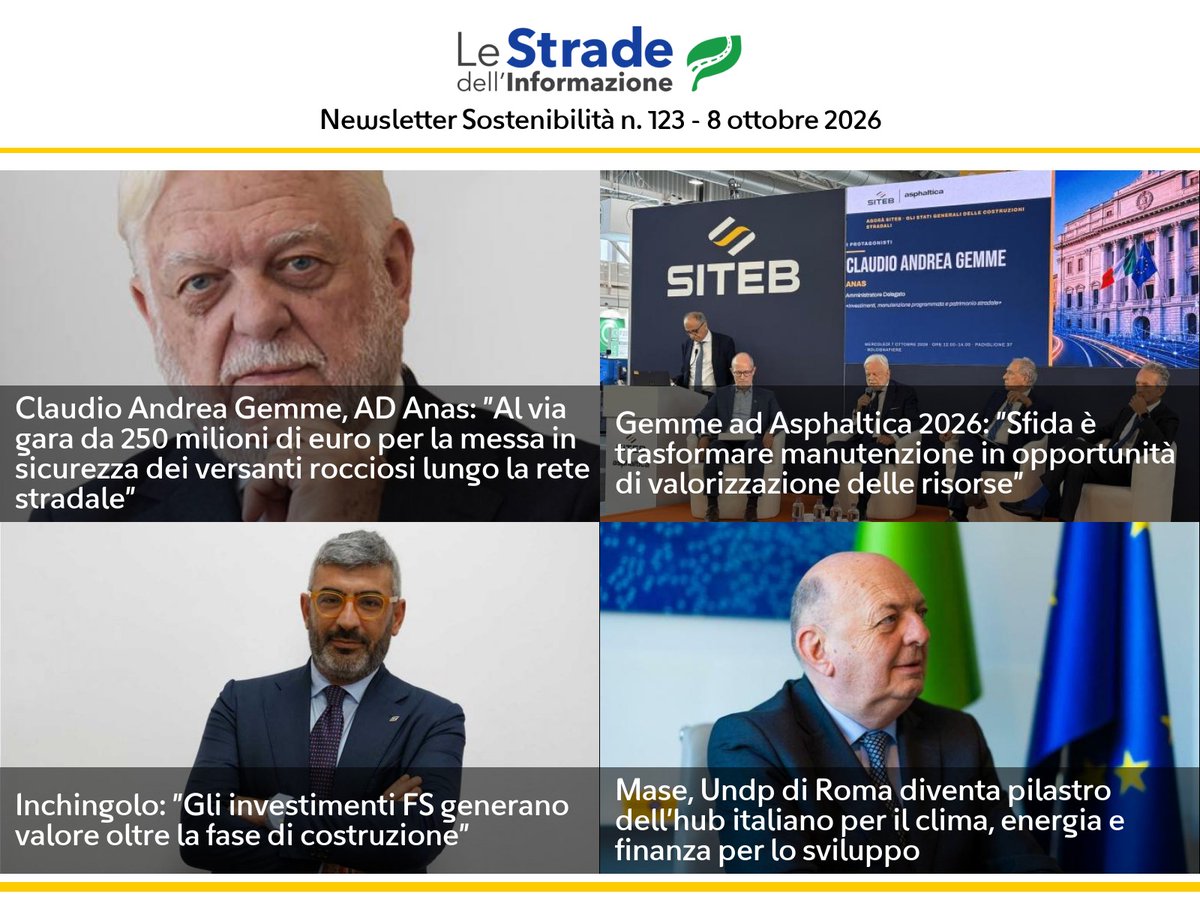 StradeAnas's tweet photo. 🗞️È online la newsletter de #LeStradedellInformazione

Scopri news e approfondimenti ⤵️
https://t.co/q1exyPDR0U https://t.co/lEBpKLg4Mj