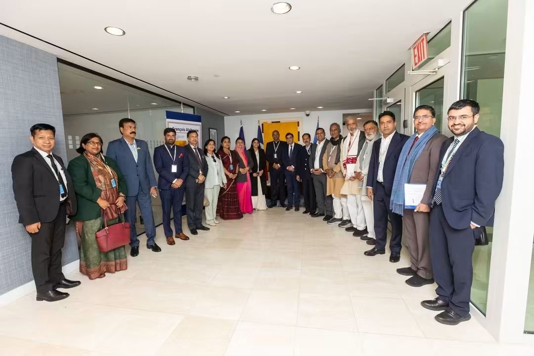 SikanderBJP's tweet photo. 🇮🇳 India–France Partnership at the UN  #IndiaAtUN

Proud to be part of the Indian Parliamentary Delegation that interacted with the French Mission to the United Nations.

The interaction provided an opportunity to discuss India–France cooperation on global peace and,,
1/2 https://t.co/e3cD0c6vrr