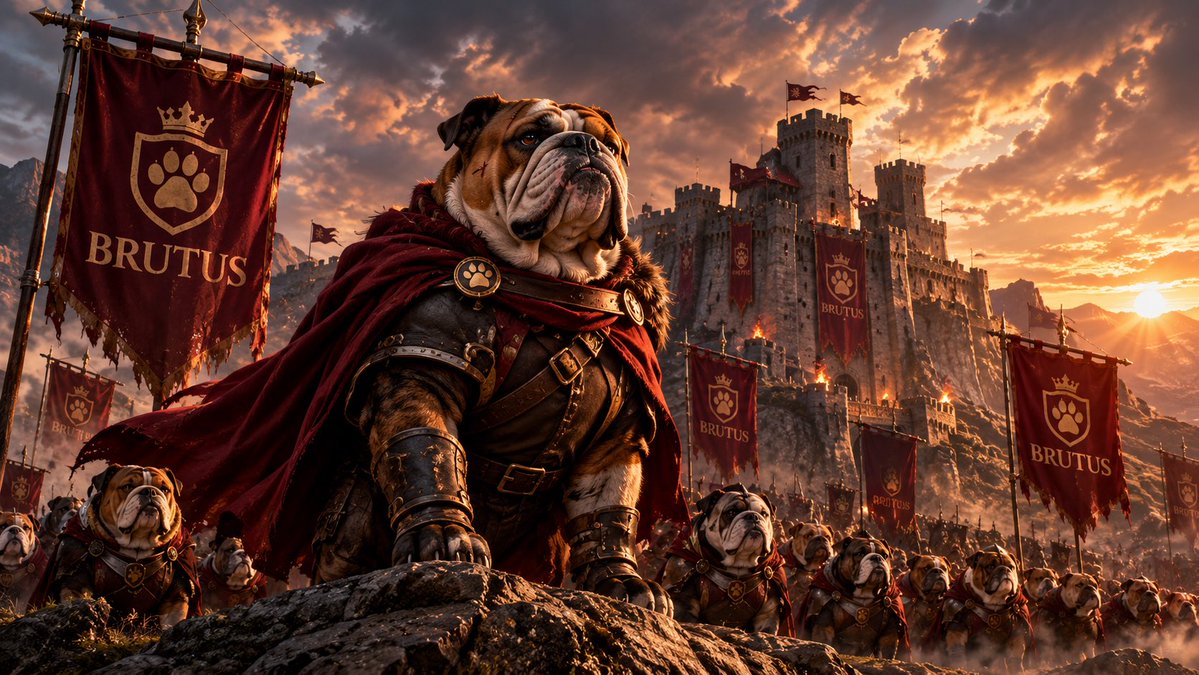 Brutusbattalion's tweet photo. A leader is nothing without his Battalion.

Every believer.
Every builder.
Every one who refuses to fold.

You are the Battalion.

No spectators.
No weak links.

We stand together.
We move together.
We conquer together.

WELCOME TO THE BRUTUS BATTALION.

$BRUT 🐶⚔️ https://t.co/Qo9wpqAVwH