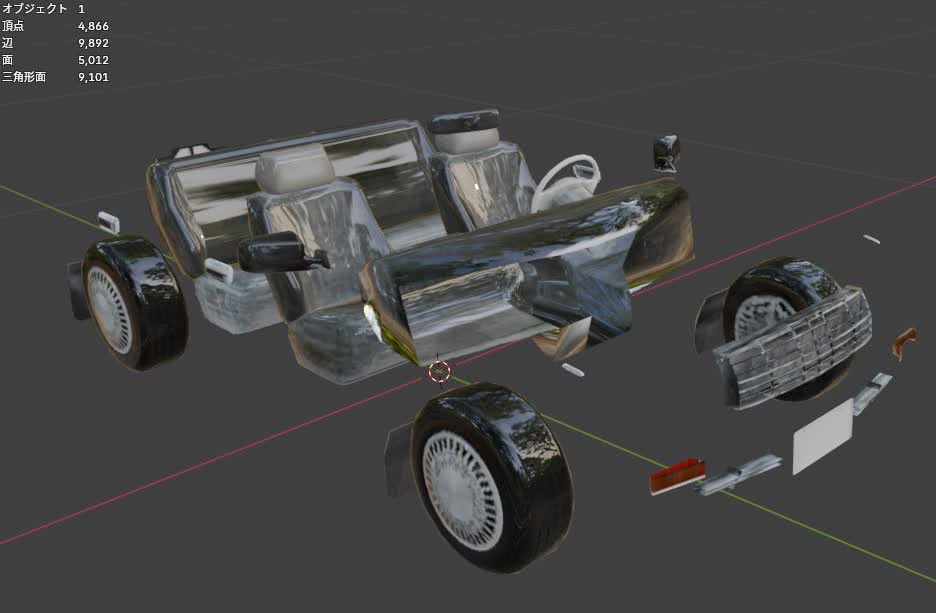 PIKAMOSU's tweet photo. こんにちは。

AIで車の画像生成、
展開図にしてもらい。
3Dモデル、テクスチャを生成、
ローポリゴンで外装、簡単な内装も
用意してくれました。

#Blender https://t.co/kEMdlwZEM9