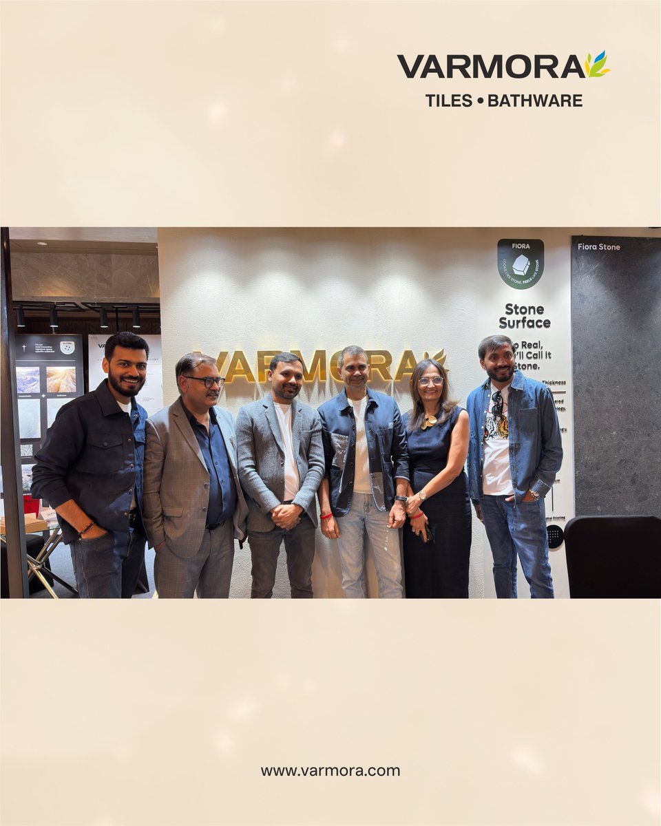 varmoraofficial's tweet photo. The kind of moments you wish you could replay.

A few glimpses from DIALOGUE. ✨

#Varmora #Varmoratilesbathware #Dialogue2026 #Architect https://t.co/27RXbFRWys