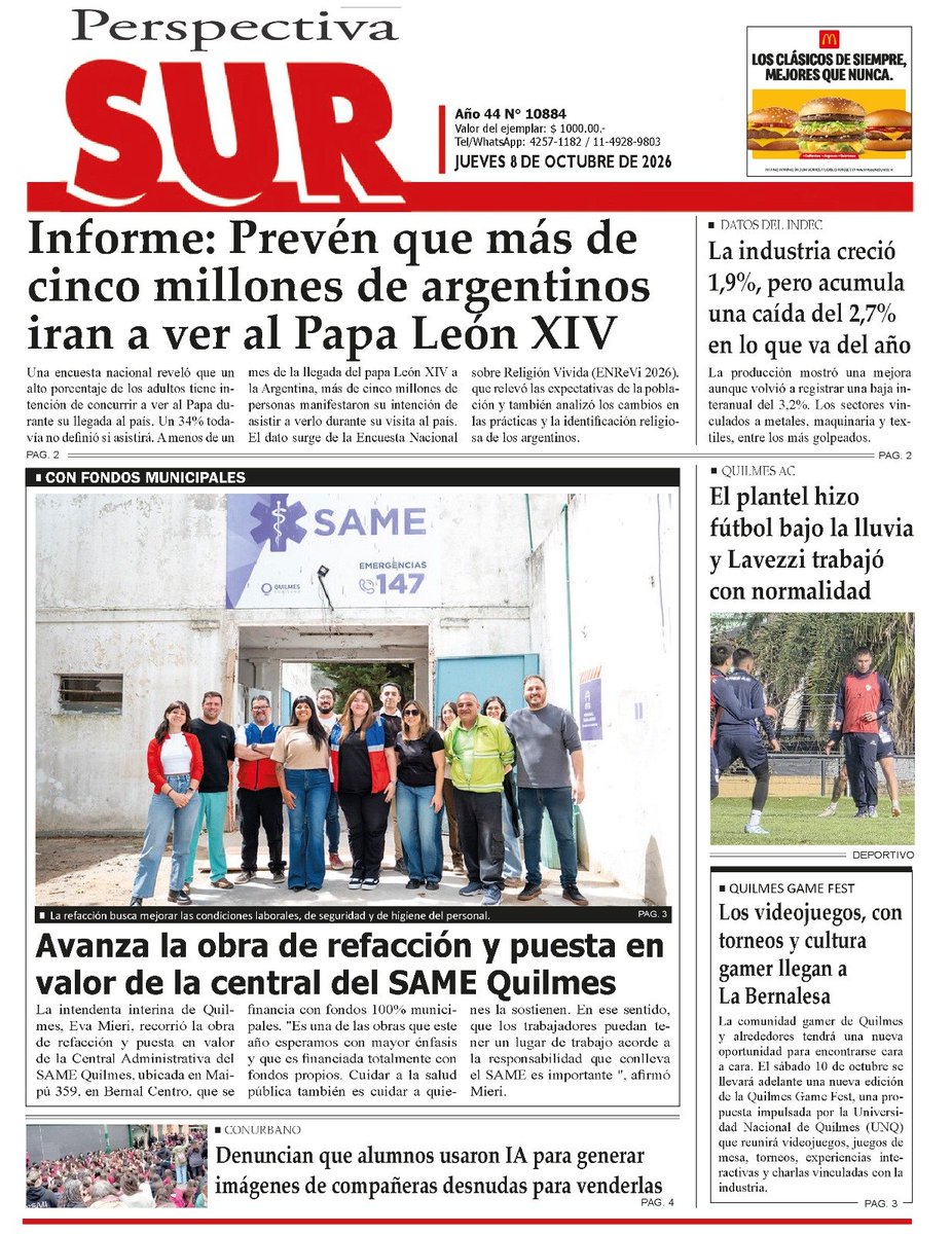 perspectivasur's tweet photo. #TAPA No te pierdas la edición de hoy del diario #PERSPECTIVASUR https://t.co/jWJsgGm151