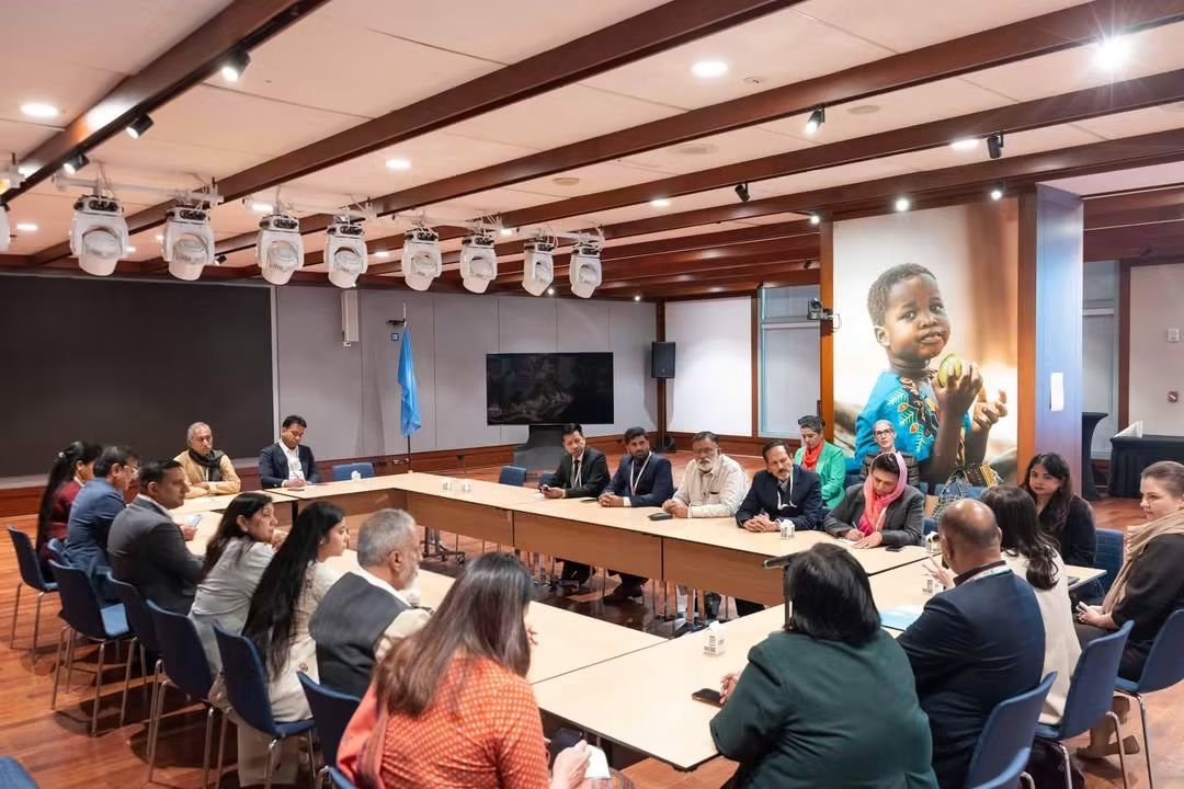 SikanderBJP's tweet photo. 🇮🇳 India at the United Nations, #IndiaAtUN

As part of the Indian Parliamentary Delegation, I had the opportunity to engage in a meaningful interaction with senior UNICEF officials at the UN.

We discussed UNICEF’s global initiatives, its partnership with,,
1/2 https://t.co/SokN6fs4Vh