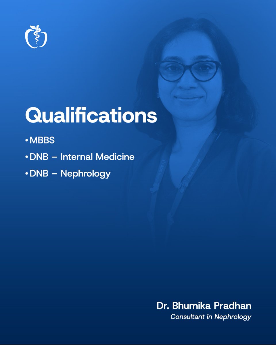 ADKHospital's tweet photo. Meet Dr. Bhumika Pradhan, Consultant in Nephrology at ADK Hospital.

With over eight years of clinical experience, including more than six years serving patients in the Maldives, Dr. Bhumika provides care for acute and chronic kidney conditions, dialysis, and kidney transplants.

Her focus is on early intervention and personalized treatment plans that slow disease progression and improve quality of life.

Book an appointment
Visit our MyCare Portal at https://t.co/8qZ9WDncs7
Call 1440
or WhatsApp us at +960 767-1440

#ADKHospital #MeetOurTeam #Nephrology #KidneyHealth #CaringForYou