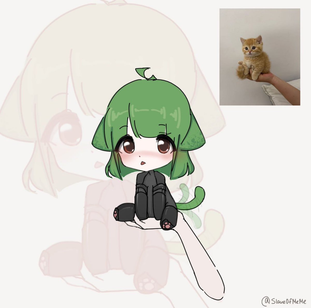 SlaveOfMEMEsfw's tweet photo. Please, could you hold my pet? 
((ㅅ,,>﹏<,,)) https://t.co/0L4jxeubY9