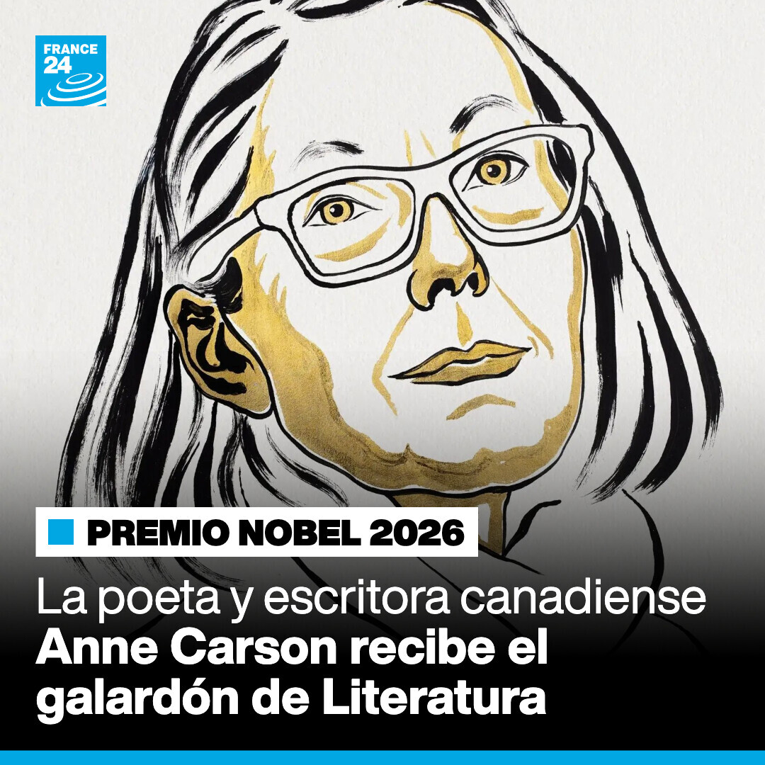 France24_es's tweet photo. ✒️ El Premio #Nobel de Literatura 2026 es para la poeta y escritora canadiense Anne Carson por su "obra innovadora que, en un diálogo lúdico con la tradición clásica, ha creado nuevas formas para la literatura contemporánea" ➡️ https://t.co/63thRkaMcd https://t.co/lEOzeJvOQw