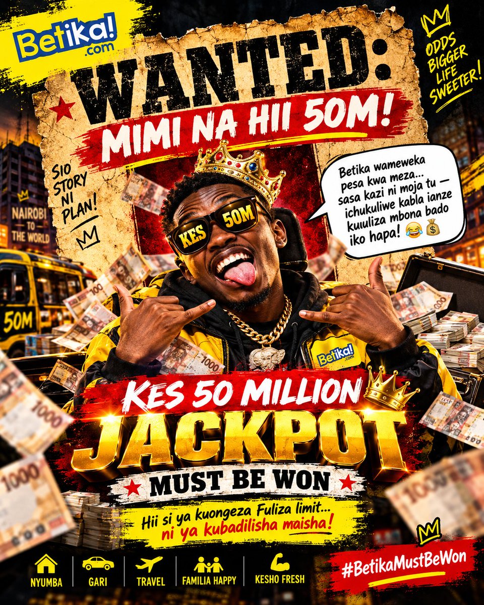 lineyoker's tweet photo. @betikaKe Si ulimwambia mpenzi wako ukishinda jackpot utamnunulia Range? 50MILLION iko hapa sasa, usimuache akufikirie ulikua unampea story za jaba! Weka bet! 😂 #BetikaMustBeWonJp . https://t.co/5EV3pWYnnv