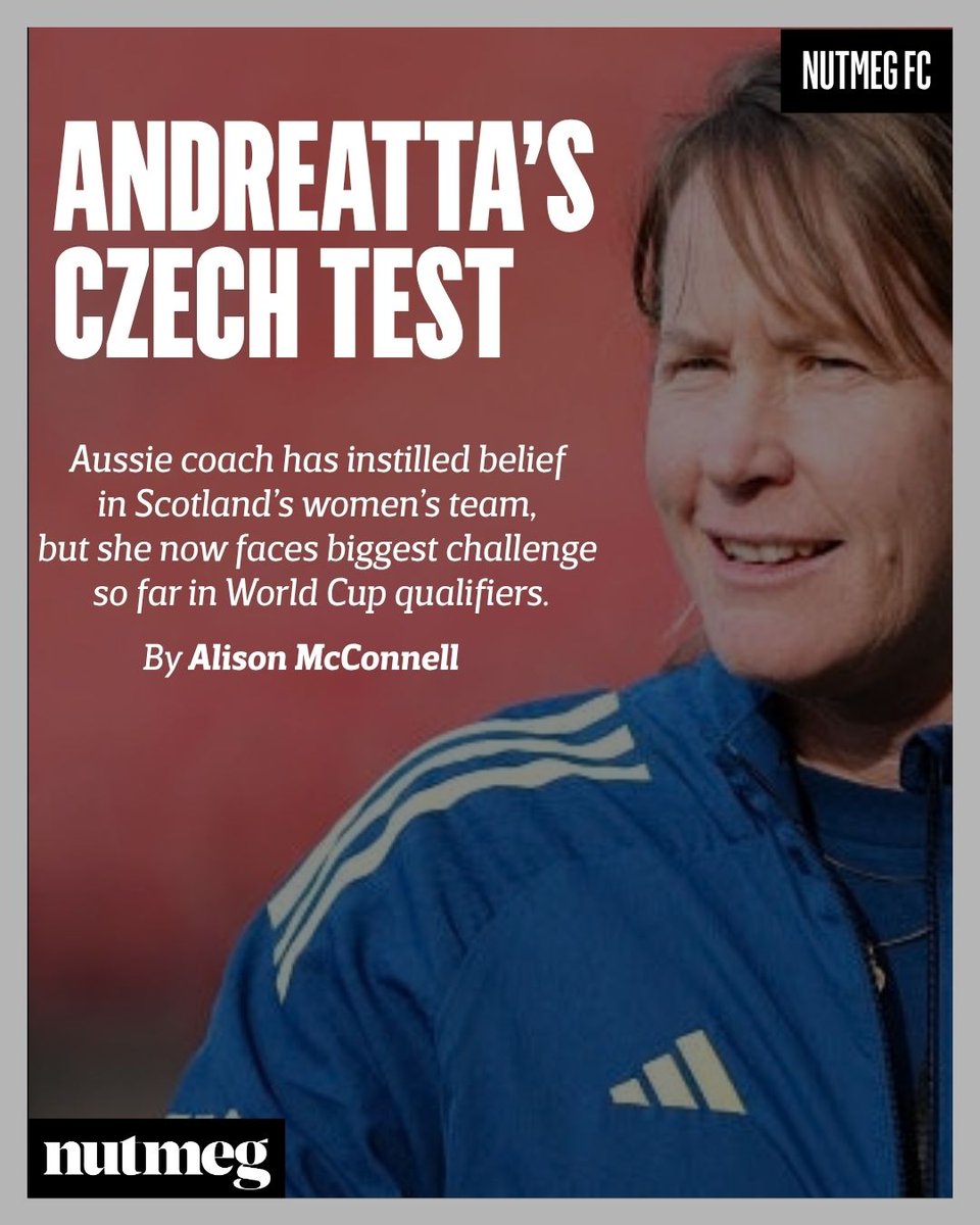 NutmegMagazine's tweet photo. 💬 "Big tests lie ahead. The biggest ones for Melissa Andreatta so far." - @alibali76 ✍️

For Nutmeg FC, @LevelPField assess the Aussie's impact as the SWNT prepare for the first leg of tomorrow's round one play-off against the Czech Republic.

📖➡️ https://t.co/9lJqWg9ZA4 https://t.co/GsHQLkAI4p