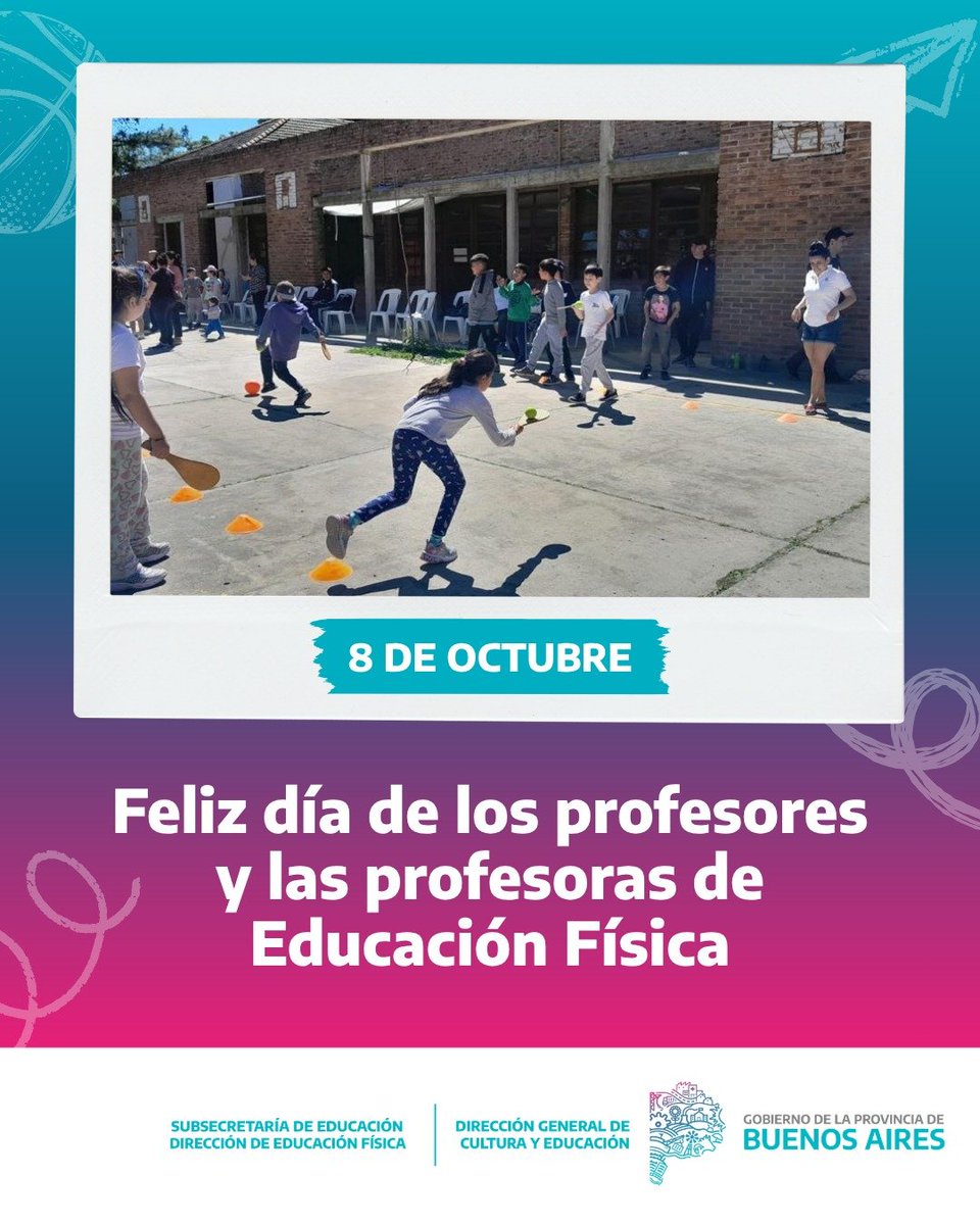 Profperonistas's tweet photo. Celebramos con orgullo que el Día del Profe de Educación Física♥️ coincida con el natalicio de Perón✌🏻, quien hizo historia en el desarrollo del Deporte y la Educación Física, promoviendo el bienestar y la Felicidad del Pueblo Argentino 🇦🇷.
@kicillofok  @MDFEducacion @Leot14 https://t.co/ZFmqdKQfEw