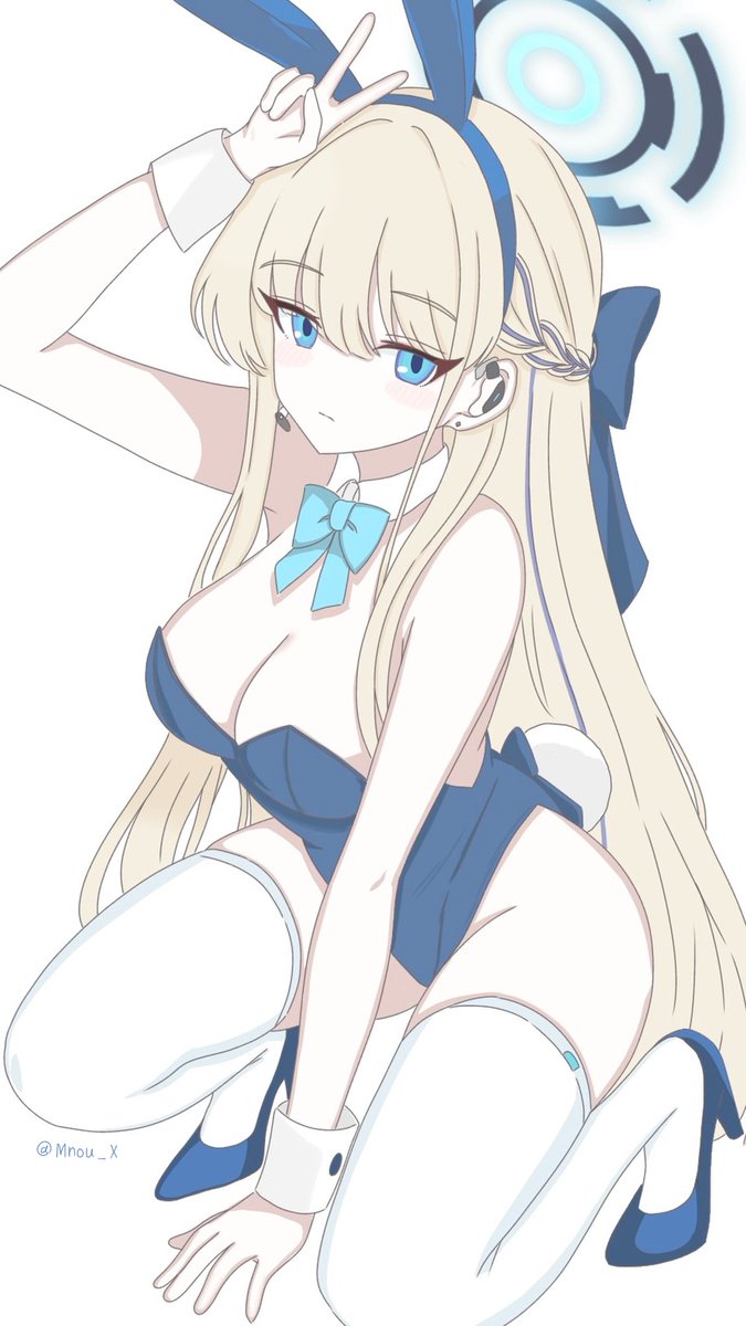 Mnou_X's tweet photo. バニーガールトキ🐰
 #ブルアカ   #飛鳥馬トキ https://t.co/qxn65CVnXd