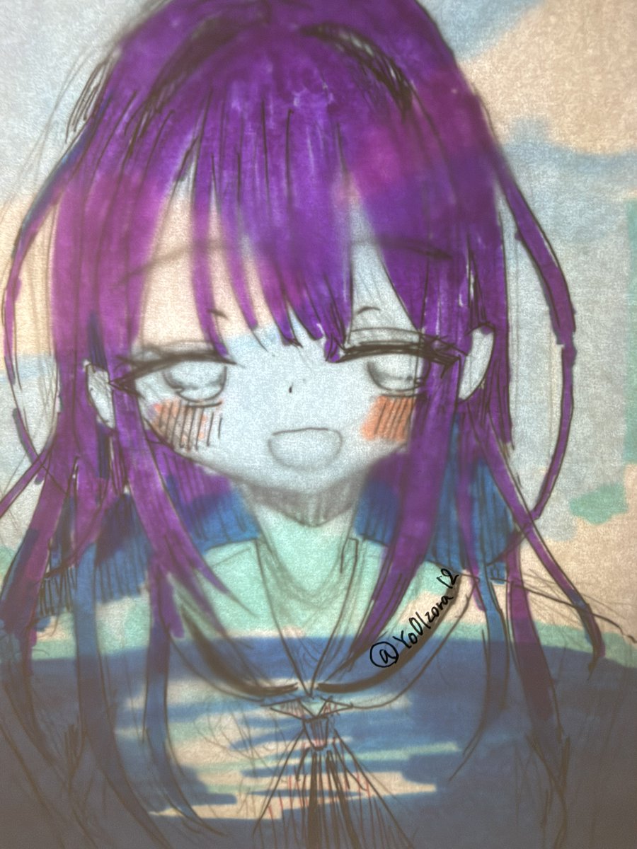 Yo01zora12's tweet photo. 普段1枚目←　　→2枚目明りにあてたら
がちこの発想天才
#絵柄が好みって人にフォローされたいㅤㅤ https://t.co/vAGs3uY5vw