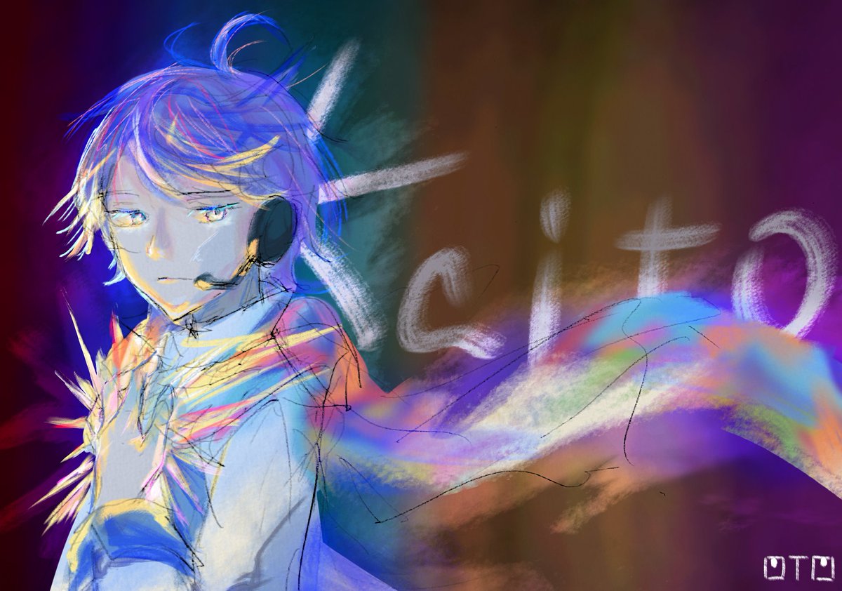 Oto1820's tweet photo. 久々デジタル
#KAITO
#VOCALOID
#イラスト https://t.co/URAiPC7cF1