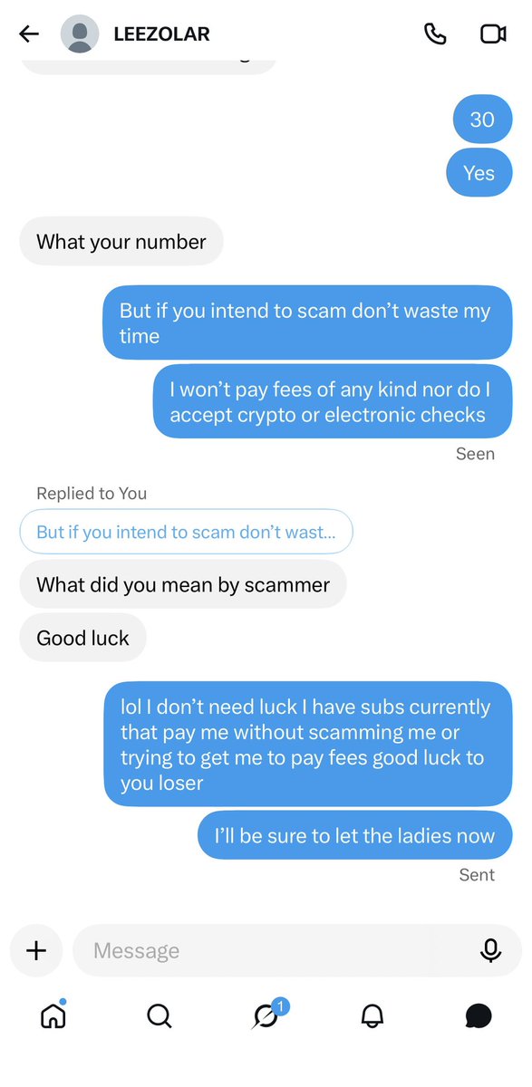 SkyeN93865's tweet photo. Lmao started this morning with this I swear ladies one by one we will weed these fuckass mfs out of here
#fakesub #fakefindom #fakefootbuyer https://t.co/X74Sokoi4J