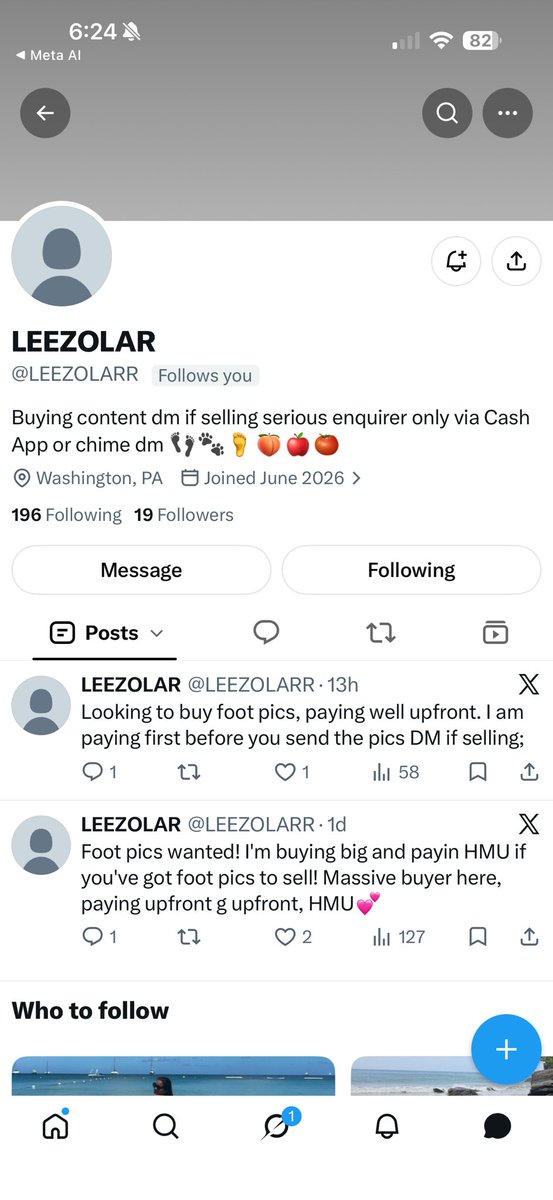 SkyeN93865's tweet photo. Lmao started this morning with this I swear ladies one by one we will weed these fuckass mfs out of here
#fakesub #fakefindom #fakefootbuyer https://t.co/X74Sokoi4J