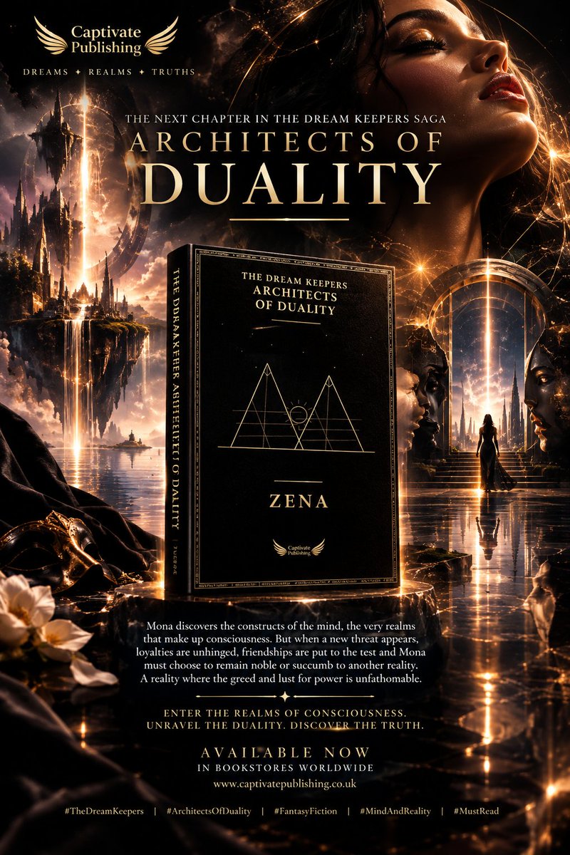 zenaauthor's tweet photo. She Entered The World Of Dreams.
Now She Must Confront The Architecture Of The Mind.
 Some realities should never be entered.
🌐 https://t.co/jKNJoa7v8P
📚 Amazon and all good bookstores worldwide.
#DarkFantasy #PsychologicalThriller #Consciousness #LucidDreaming #AstralTravel https://t.co/P9sy9XIMFK