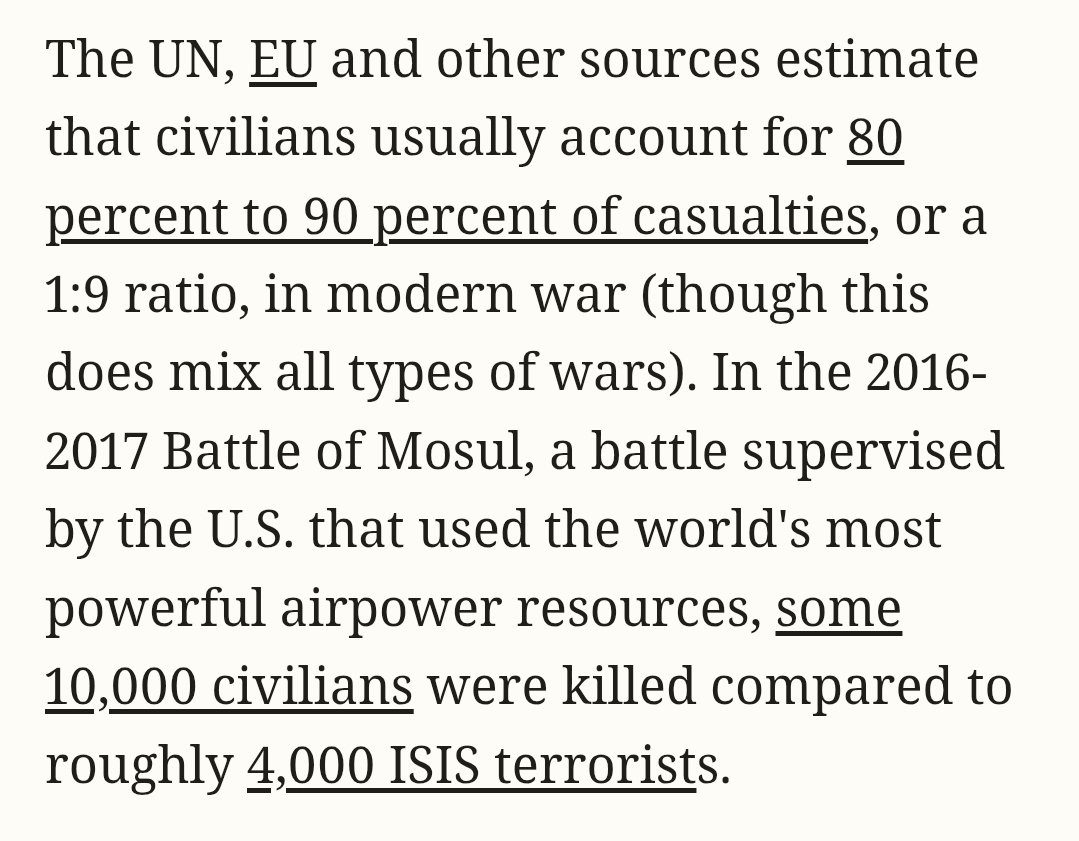DogRiverSA's tweet photo. @piersmorgan Israel's combatant/civilian death ratio was better than any urban war by any country in history, around 1.5 to 1

Using the USA Mosul campaign numbers, if the US did this you'd see over 100,000 dead. 70% of dead were civilians there https://t.co/iRIzIRAODw