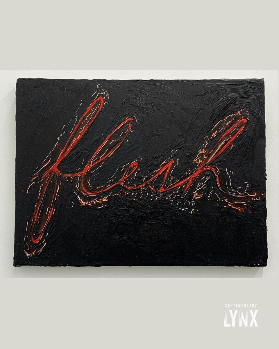 Lynx_art's tweet photo. Like an open wound, ruddy-crimson paint leaks out of its thick impasto surface, carving out the word “flesh”. One of the works on display in Mira Schor‘s first UK solo exhibition, "WET/London", it epitomises the artist’s unique body of work. 

Read more 👉 https://t.co/3ZkuA26oQK https://t.co/st1Hdhjkqm