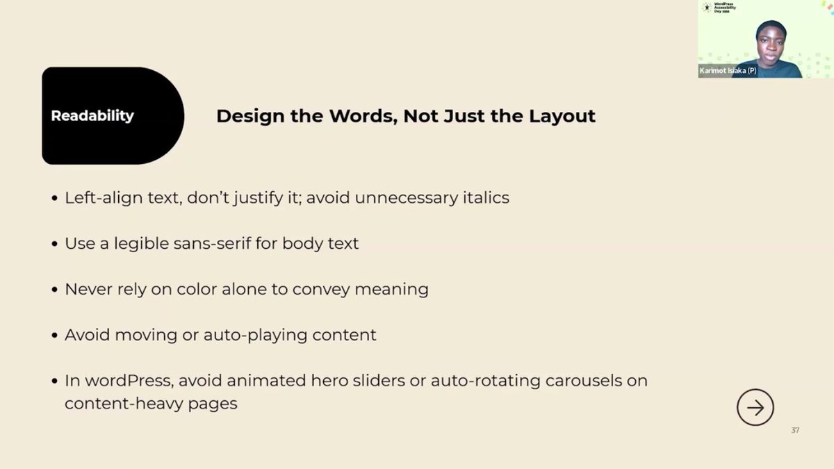 wpbakery's tweet photo. Simple reminders to take into account when designing accessible websites

#WPA11yDay #WPAD2026 https://t.co/q130Q8pXhB