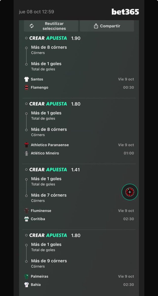 FreeBets365_'s tweet photo. Ayer por la noche salió, no creo que vuelva a salir hoy no....??🧐🧐🧐💸💸 https://t.co/HEmtAswEmP