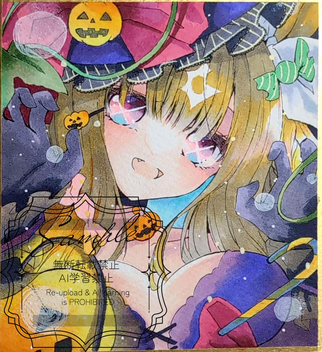 ringi777's tweet photo. ハロウィンアーモンドアイちゃん描いてみました(*´ω｀*)
ヤフオクに出品予定です
#アナログイラスト
#ウマ娘 https://t.co/6Dn1AYiaWx
