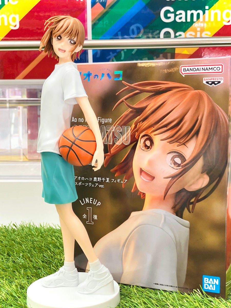 GiGO_G_mitake's tweet photo. 【プライズ情報】

『アオのハコ 鹿野千夏 フィギュア スポーツウェアVer. 』が当店に入荷しました🏀➰

是非GETしてくださいね❕

#アオのハコ
#鹿野千夏
#GiGO
#GiGOラスパ御嵩 
#ラスパ御嵩 https://t.co/KVnRVqztDT