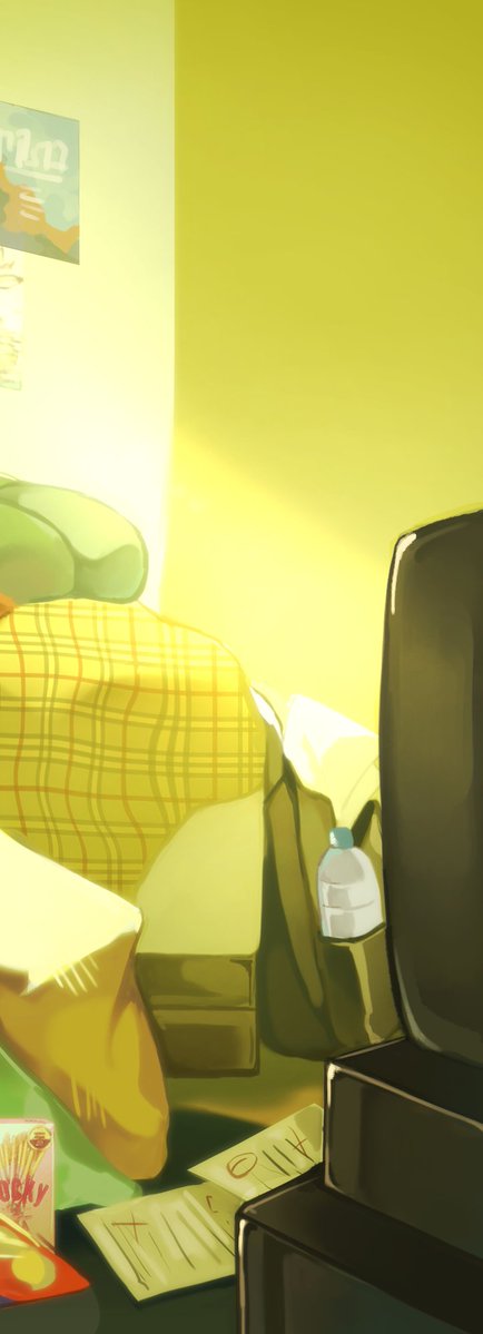 nq_wynnn's tweet photo. Last days of summer with you ☘️☀️

Piece I made for the Oubing zine! I wanted to capture that nostalgic feeling of playing viddy games in your childhood bedroom...I can imagine lady yin calling at them to come down for lunch in the background shjsjs

#nezha #藕饼 https://t.co/Y1Z08IynSY
