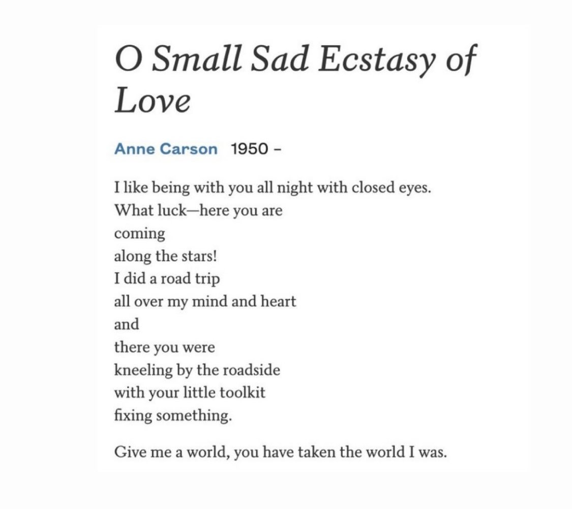 rozina_ali's tweet photo. Anne Carson! https://t.co/acUEeFxX6o