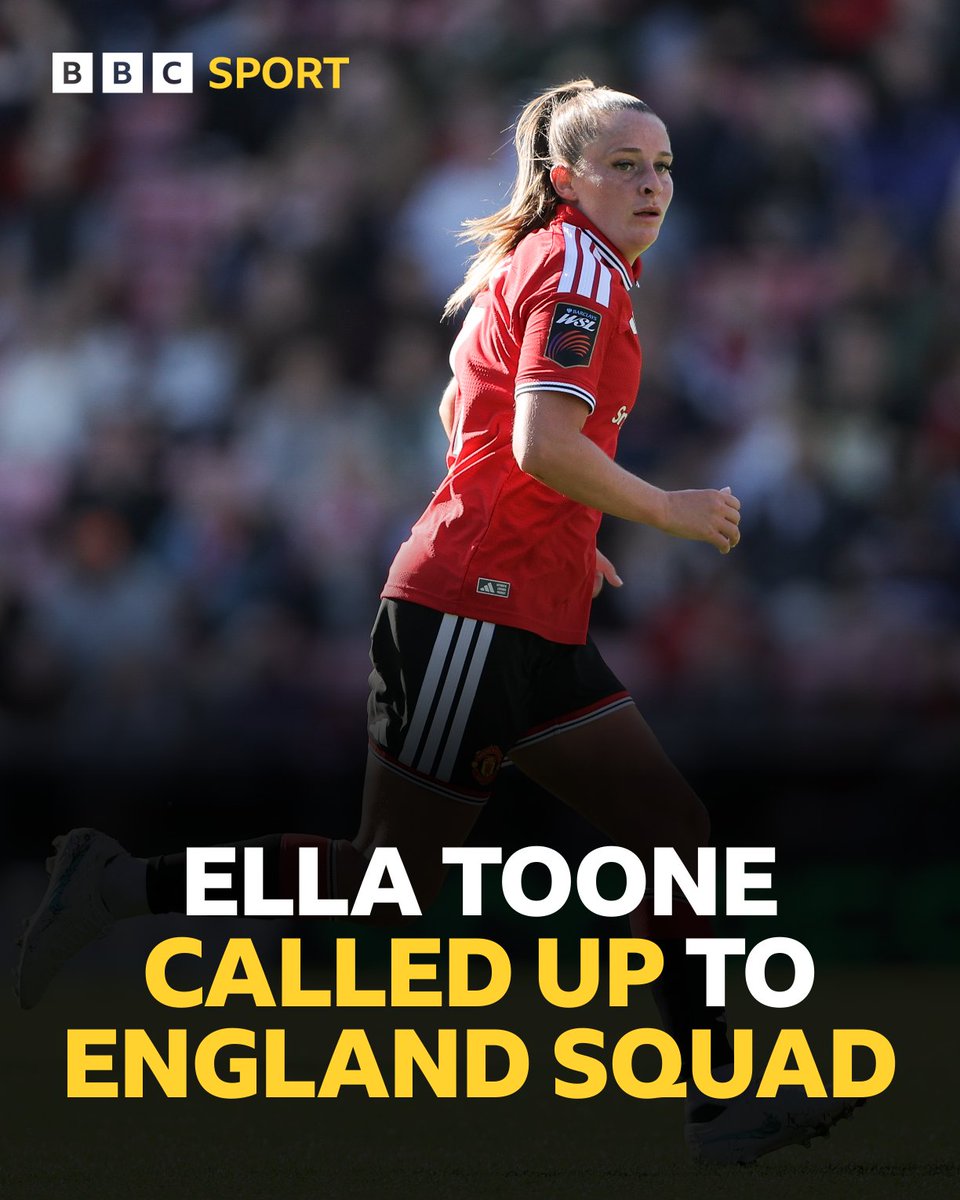BBCRMsport's tweet photo. 🏴󠁧󠁢󠁥󠁮󠁧󠁿 Ella Toone is set to be in the England squad for the Lionesses' Women's World Cup play-off ties against Greece following an injury to Lucy Bronze

🔗 Read more: https://t.co/n679yk7IgW

#Lionesses #MUFC #bbcfootball https://t.co/hIfGITJx57