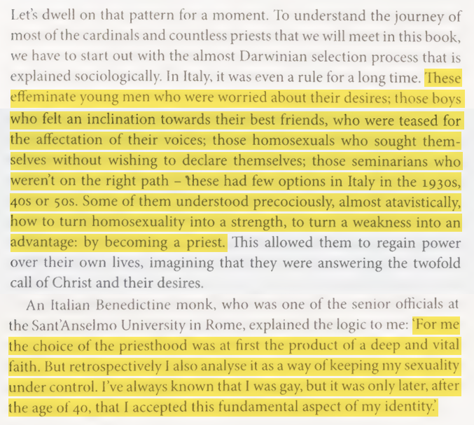 toxictiramisu's tweet photo. The Catholic hierarchy is portrayed as a system of mutual protection among closeted gαy clergy: cardinals promote gαy bishops, nuncios and bishops promote others who share their secret. Exposing one could expose the others, so abuse scandals are covered up to protect the network. https://t.co/NATcMPfqkh