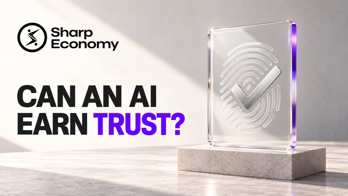SharpEconomy's tweet photo. AI agents can complete tasks, make decisions and create value.

But can they be trusted? 🤖

The next generation of AI needs verifiable performance, accountable creators and portable reputation.

Intelligence enables action. Reputation earns trust. ⚡

https://t.co/HVoKGRT3EA

#SharpEconomy #AIAgents #AI