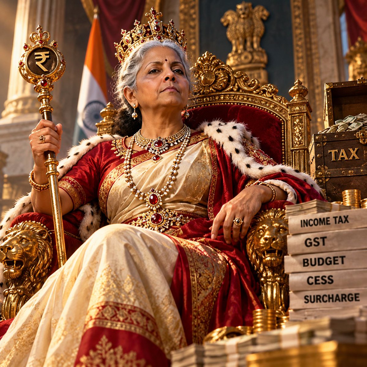 PhantomVeyl's tweet photo. Maturity is when you realize that Nirmala Sitharaman ji is actually a 𝗤𝘂𝗲𝗲𝗻. 👑

"𝗤𝘂𝗲𝗲𝗻 𝗼𝗳 𝗗𝗶𝘀𝗮𝘀𝘁𝗲𝗿" 🥲 https://t.co/DzNw8HmcUf