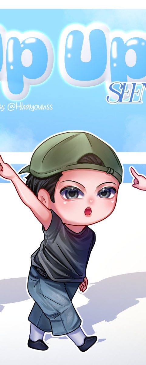 Hhayounss's tweet photo. We're going Up Up Up!!!☝️
-----------------------------

My first fanart for @seenbyseen__ 👀🫶
#SEEN #UpUpUp
#SEEN_UpUpUp
(Full version in comments⤵️) https://t.co/6iCHX26UTV