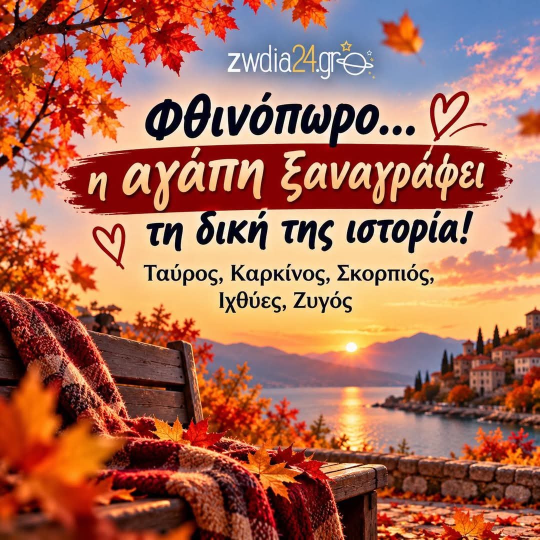 Zwdia24gr's tweet photo. 🍂❤️ ΤΟ ΦΘΙΝΟΠΩΡΟ ΞΑΝΑΓΡΑΦΕΙ ΙΣΤΟΡΙΕΣ ΑΓΑΠΗΣ❗️

☀️ Οι πλανητικές όψεις φέρνουν ξανά στο προσκήνιο συναισθήματα, παλιούς έρωτες και σχέσεις, που έχουν ακόμη κάτι να πουν❗️ 💌🍁

🧵 ⤵️⤵️⤵️ https://t.co/3WgZ6yhCaO
