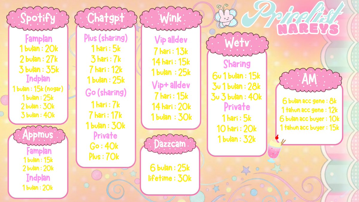 crrumbleiys's tweet photo. WTS WTB APP PREMIUM NETFLIX LOKLOK DISNEY CAPCUT MEITU YOUTUBE CANVA VIDIO SPOTIFY APPMUS CHATGPT WINK DAZZCAM AM NOKOS WA DAN ROBUX
☎️ : https://t.co/mBDuiace4s
#zonauang #zonaba #zonajajan https://t.co/lU0T4qudAG
